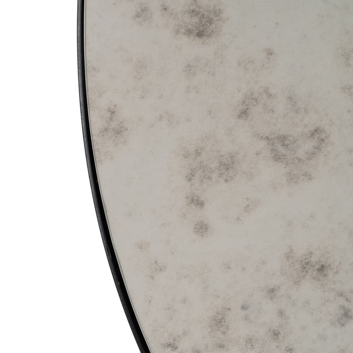 Oglindă de perete Negru Geam Fier 90 x 90 cm