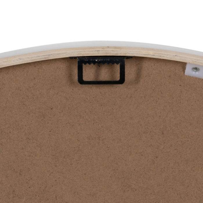 Ceas de Perete Alb Natural Lemn 60 x 60 x 5,5 cm