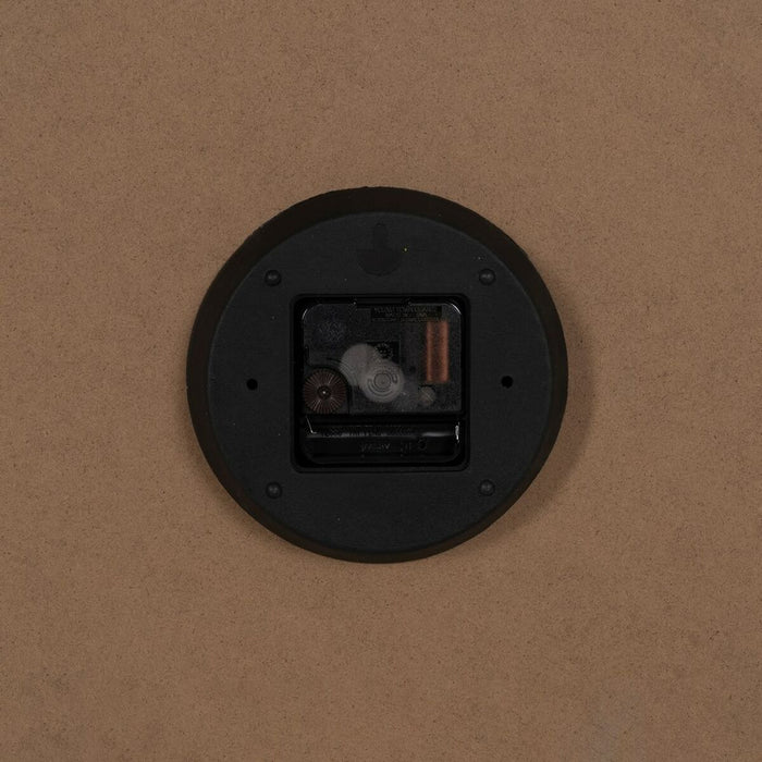 Ceas de Perete Alb Natural Lemn 60 x 60 x 5,5 cm