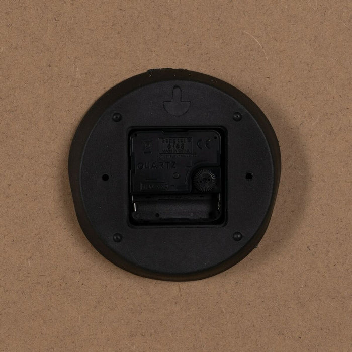 Ceas de Perete Alb Natural Lemn Geam 76 x 76 x 6 cm