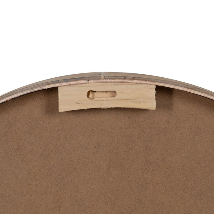 Ceas de Perete Natural Lemn Geam 60 x 60 x 6,5 cm