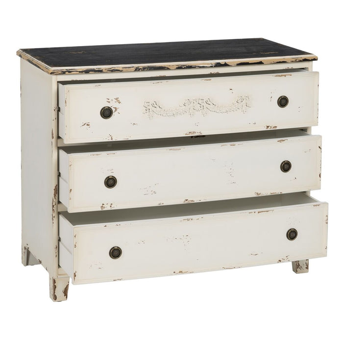 Dulap cu Sertare Alb Lemn de brad Lemn MDF 105 x 50 x 87,5 cm