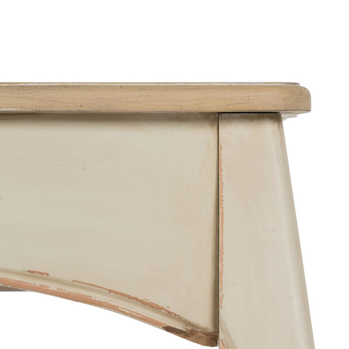 Consolă Crem Natural Lemn de brad Lemn MDF 135 x 43 x 77 cm