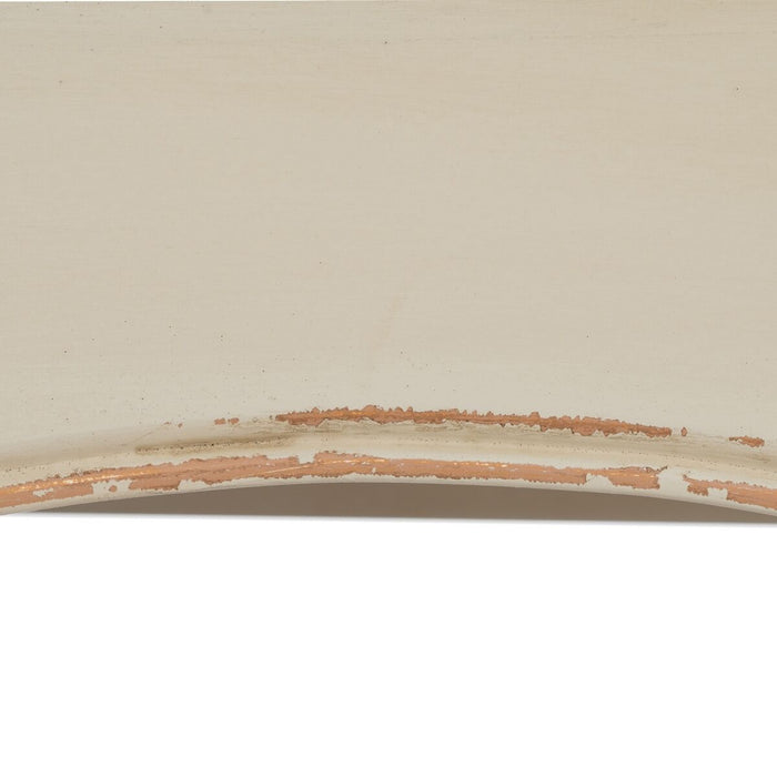 Consolă Crem Natural Lemn de brad Lemn MDF 135 x 43 x 77 cm