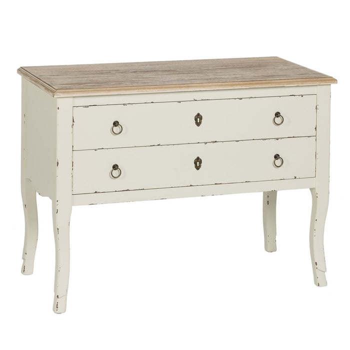 Consolă Alb Natural Lemn de brad Lemn MDF 104 x 50 x 78 cm