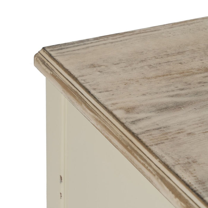 Consolă Alb Natural Lemn de brad Lemn MDF 104 x 50 x 78 cm
