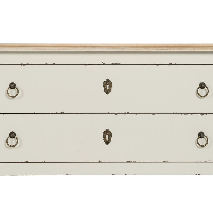 Consolă Alb Natural Lemn de brad Lemn MDF 104 x 50 x 78 cm
