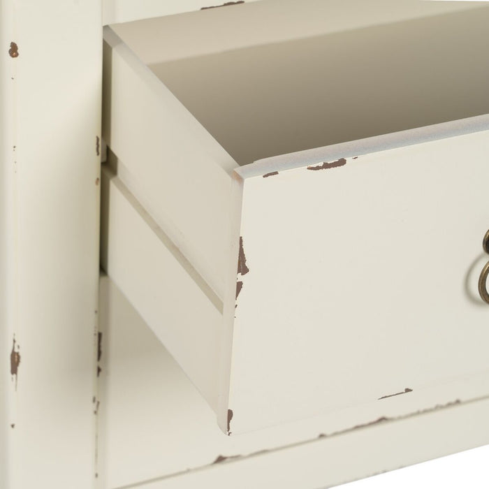 Consolă Alb Natural Lemn de brad Lemn MDF 104 x 50 x 78 cm