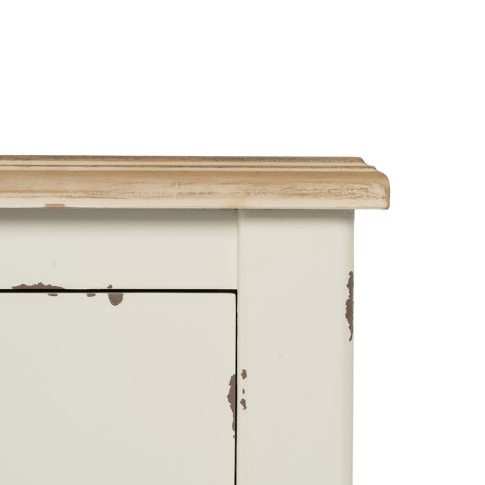 Consolă Alb Natural Lemn de brad Lemn MDF 104 x 50 x 78 cm