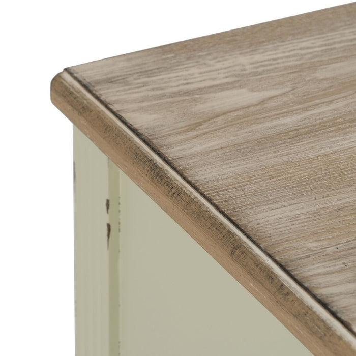 Noptieră Bej Natural Lemn de brad DMF 45 x 35 x 65 cm