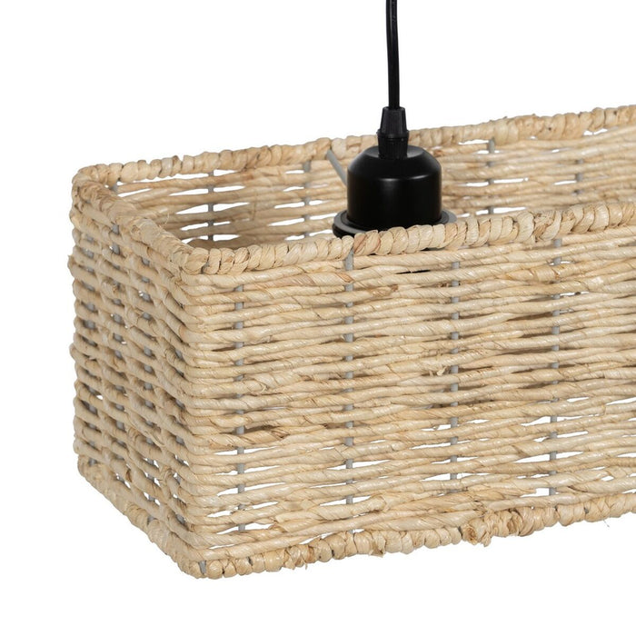 Lustră Negru Natural Fier 220-240 V 88 x 17,5 x 65 cm