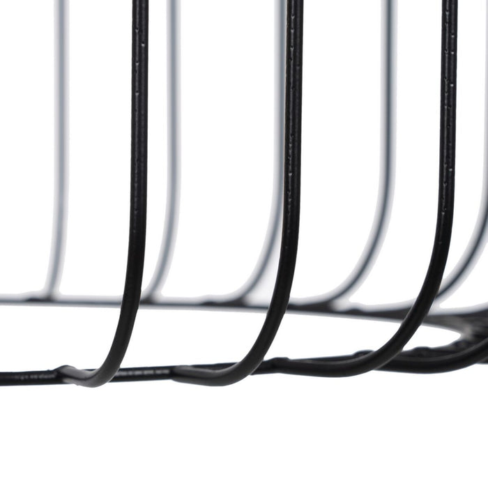 Lustră Negru Natural Lemn Fier 220-240 V 35 x 35 cm