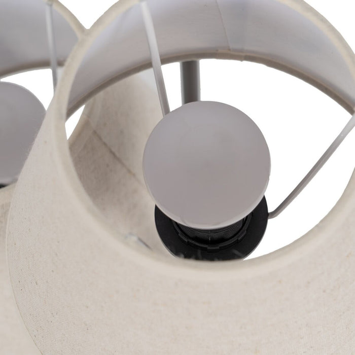 Lampă cu Picior Maro Negru Crem Fier 60 W 220-240 V 30 x 36 x 144 cm