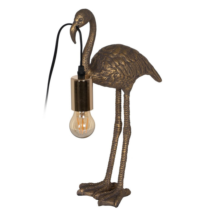 Lampă de masă Flamingo Auriu* Polirășină 40 W 220-240 V 23 x 11,5 x 39,5 cm