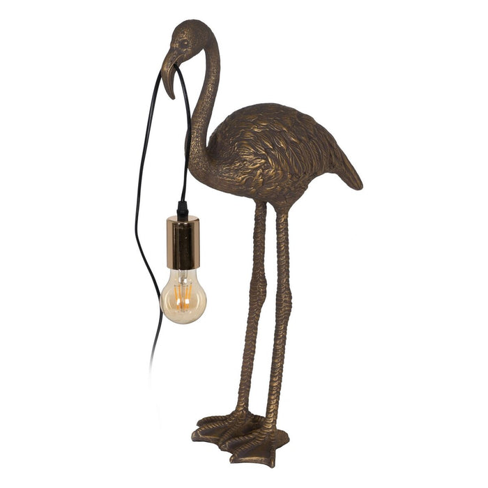 Lampă de masă Flamingo Auriu* Polirășină 40 W 220-240 V 37 x 19 x 59 cm