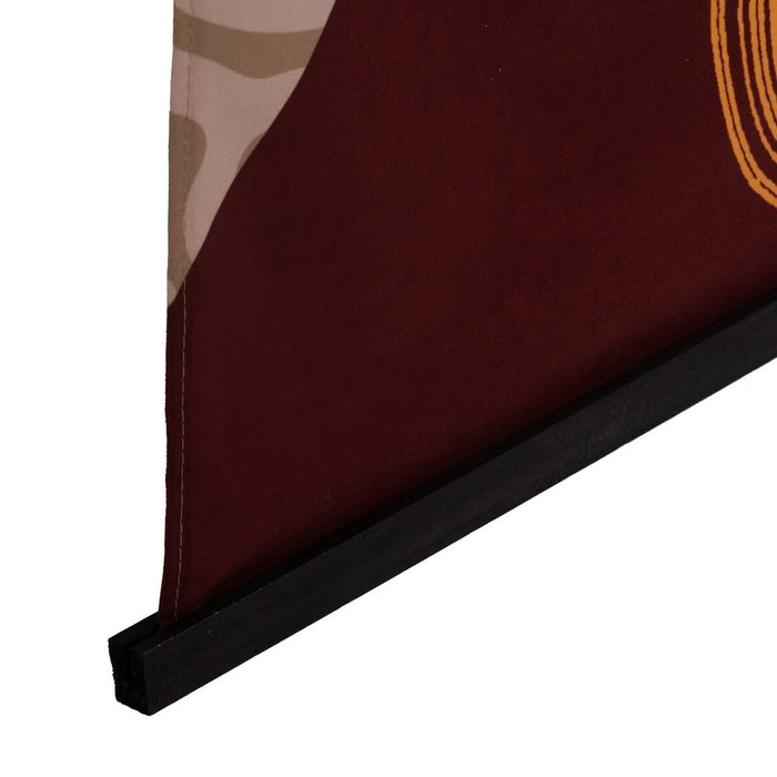 Decorațiune de Perete Tapiserie Cânepă Lemn de brad Țesătură 125 x 1,7 x 160 cm