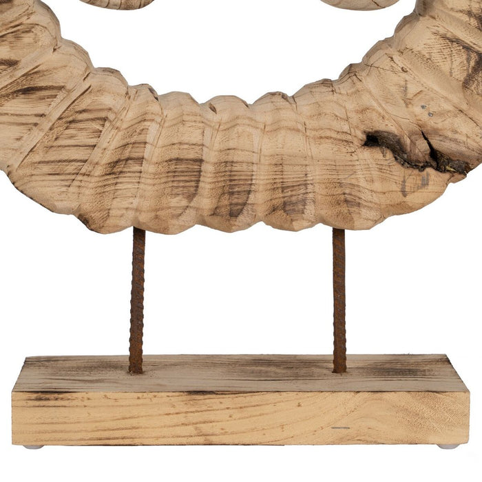Figură Decorativă Natural Coarne 50 x 12 x 42 cm