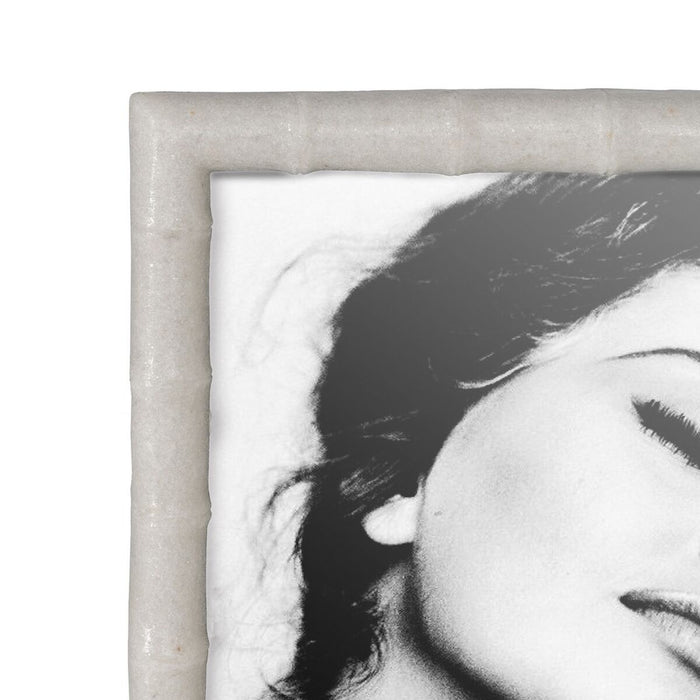 Ramă Foto Alb Polirășină 15,7 x 2 x 20,5 cm