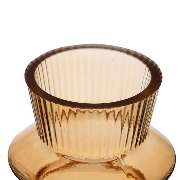 Vază Chihlimbar Geam 11,5 x 11,5 x 26,5 cm