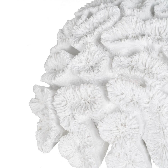 Figură Decorativă Alb Coral 23 x 22 x 11 cm