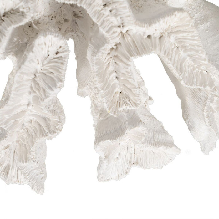 Figură Decorativă Alb Coral 30 x 30 x 11 cm
