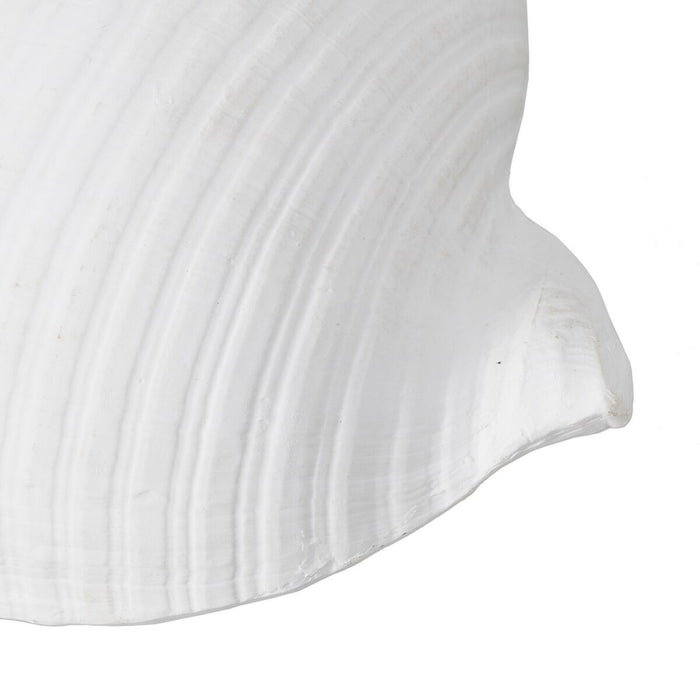 Figură Decorativă Alb Scoică 15 x 11 x 9 cm