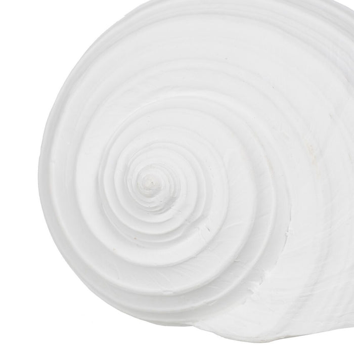 Figură Decorativă Alb Scoică 15 x 11 x 9 cm