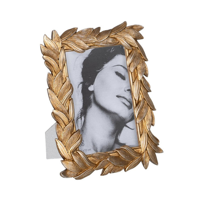 Ramă Foto Auriu* Polirășină Frunze 15,8 x 1,8 x 20,5 cm