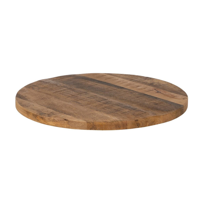 Table top Rotund Bej Lemn de mango 60 x 60 x 3 cm