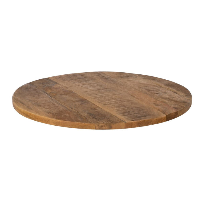 Table top Rotund Bej Lemn de mango 70 x 70 x 3 cm