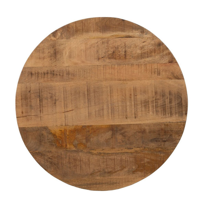 Table top Rotund Bej Lemn de mango 70 x 70 x 3 cm