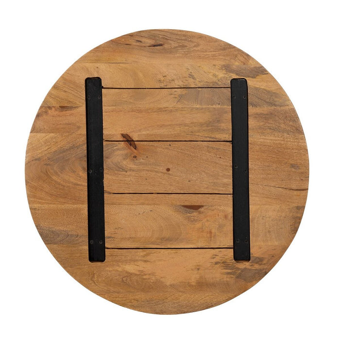 Table top Rotund Bej Lemn de mango 70 x 70 x 3 cm