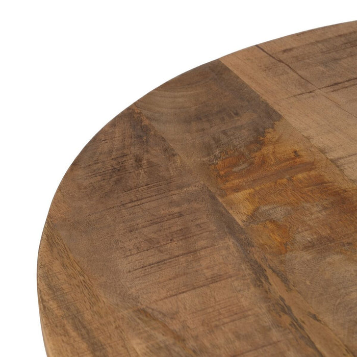 Table top Rotund Bej Lemn de mango 70 x 70 x 3 cm