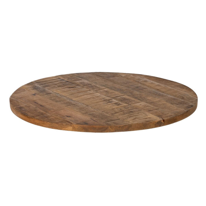 Table top Rotund Bej Lemn de mango 80 x 80 x 3 cm