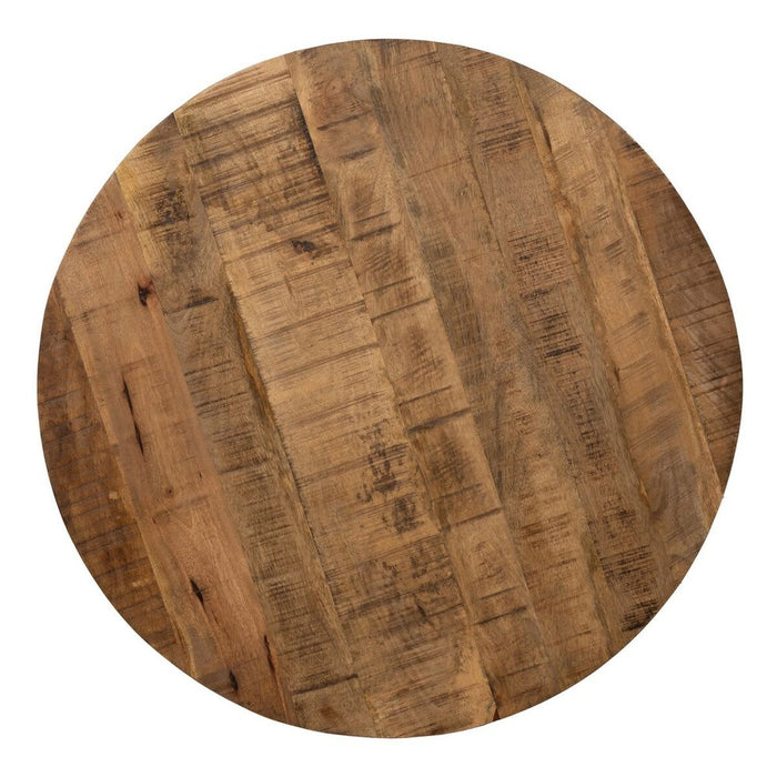 Table top Rotund Bej Lemn de mango 80 x 80 x 3 cm