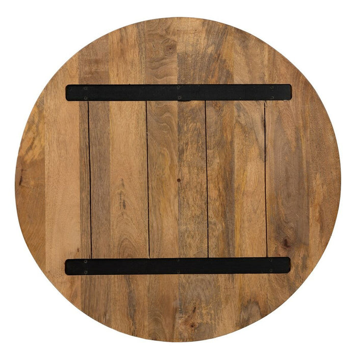 Table top Rotund Bej Lemn de mango 80 x 80 x 3 cm