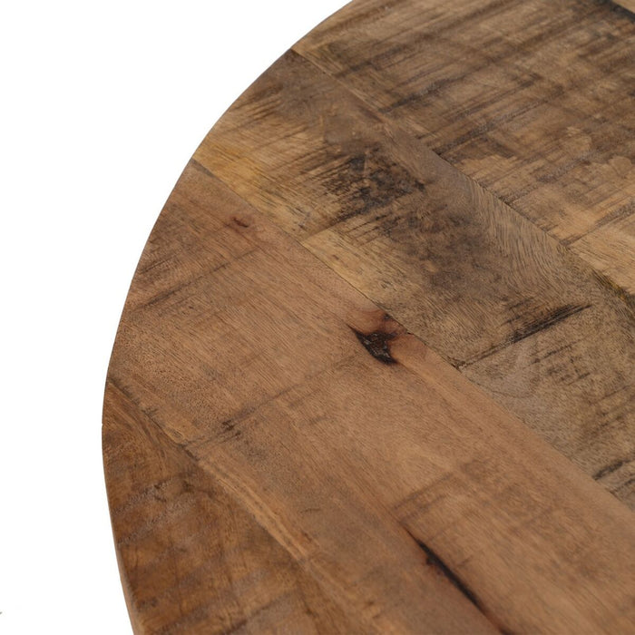 Table top Rotund Bej Lemn de mango 80 x 80 x 3 cm