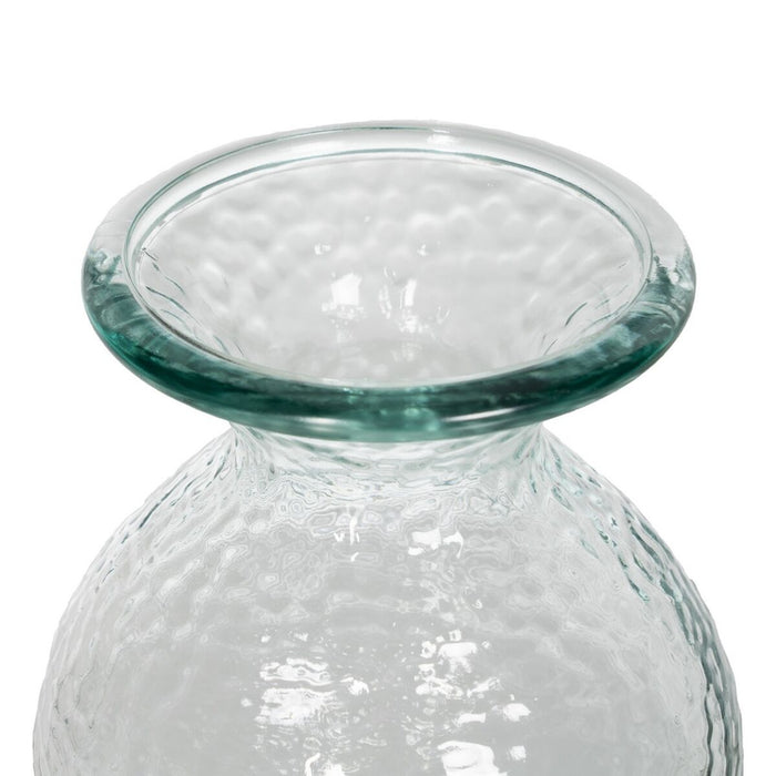 Vază WE CARE Bej sticlă reciclată 15 x 15 x 18,5 cm