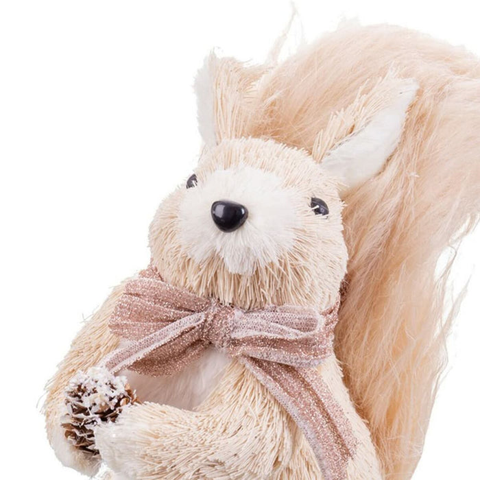 Ornament de Crăciun Multicolor Plastic Polyfoam Țesătură Veveriţă 10 x 16 x 18 cm