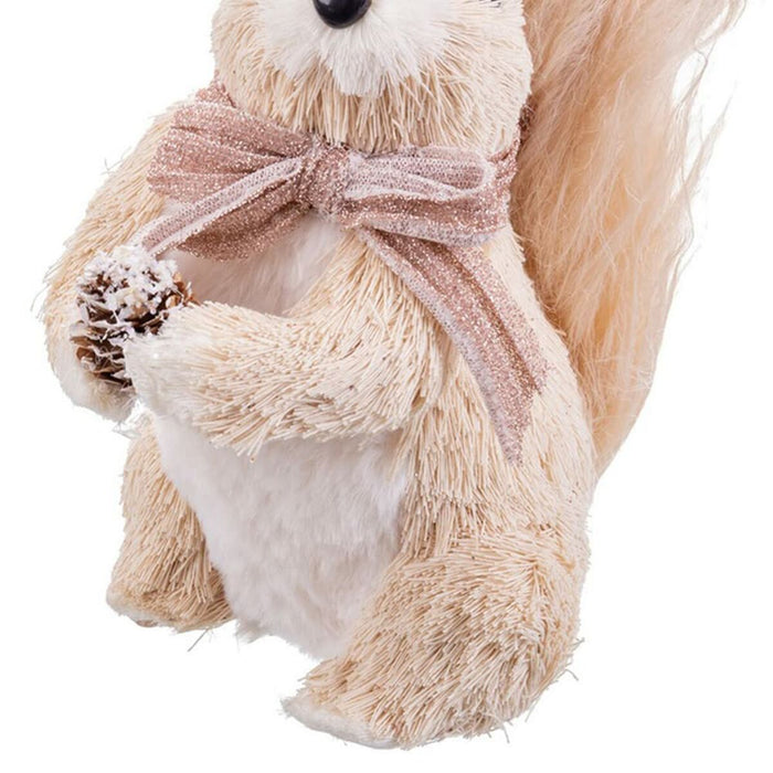 Ornament de Crăciun Multicolor Plastic Polyfoam Țesătură Veveriţă 10 x 16 x 18 cm