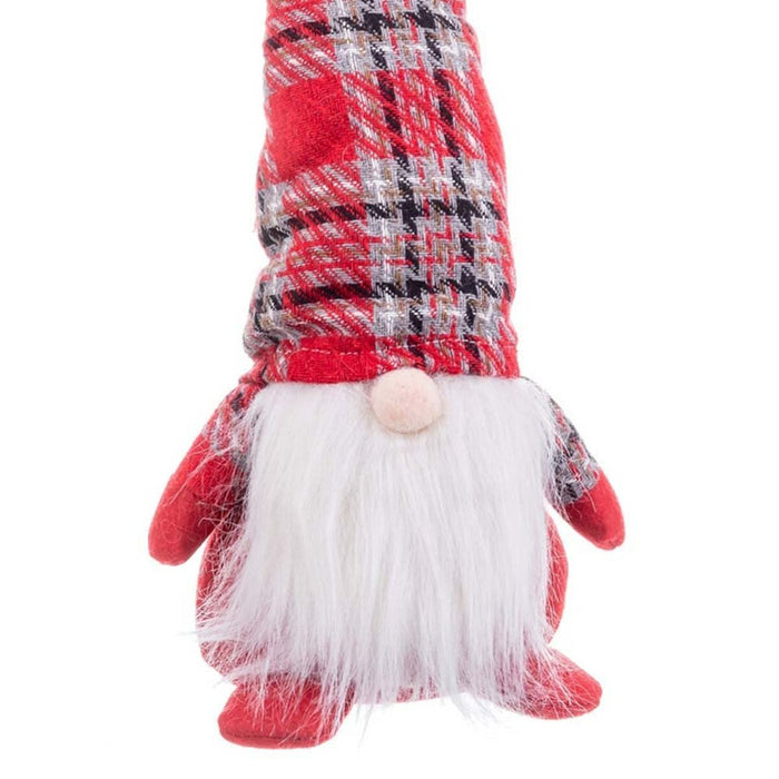 Ornament de Crăciun Roșu Multicolor Nisip Țesătură 48 cm