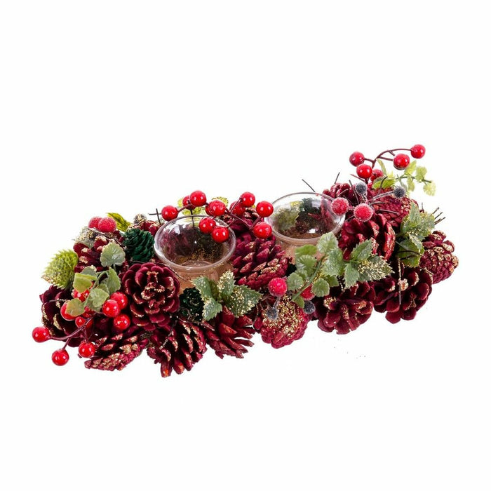 Suport de lumânări de Crăciun Roșu Multicolor Plastic Foam 31 x 14 x 8 cm