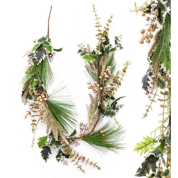 Ghirlandă de Crăciun Multicolor Șampanie 150 cm