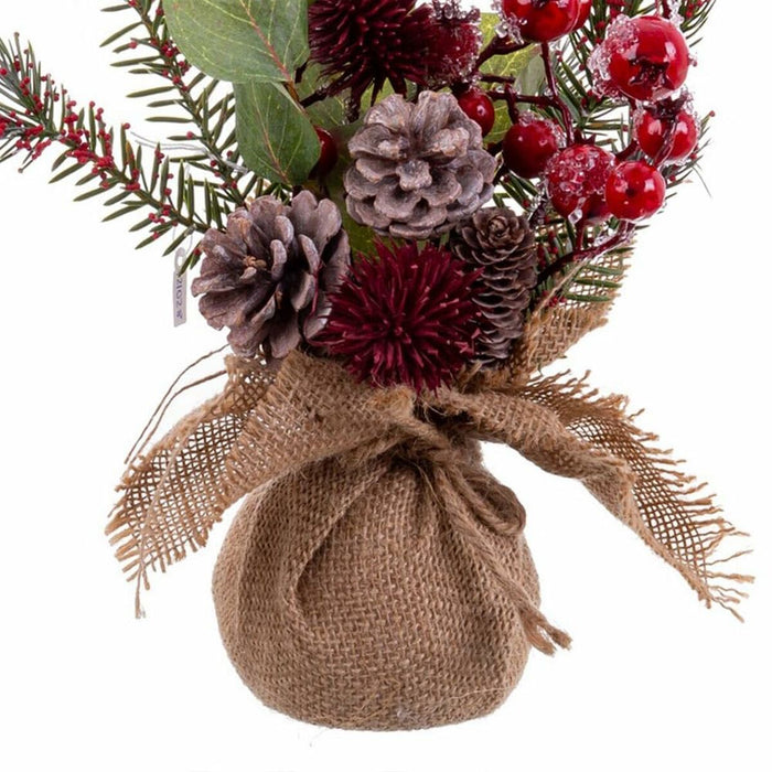 Ornament de Crăciun Multicolor Plastic Foam Frunze Ananași 30 cm