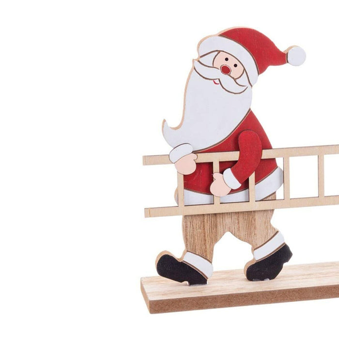 Ornament de Crăciun Multicolor Lemn Moș Crăciun 14,5 x 5 x 19 cm