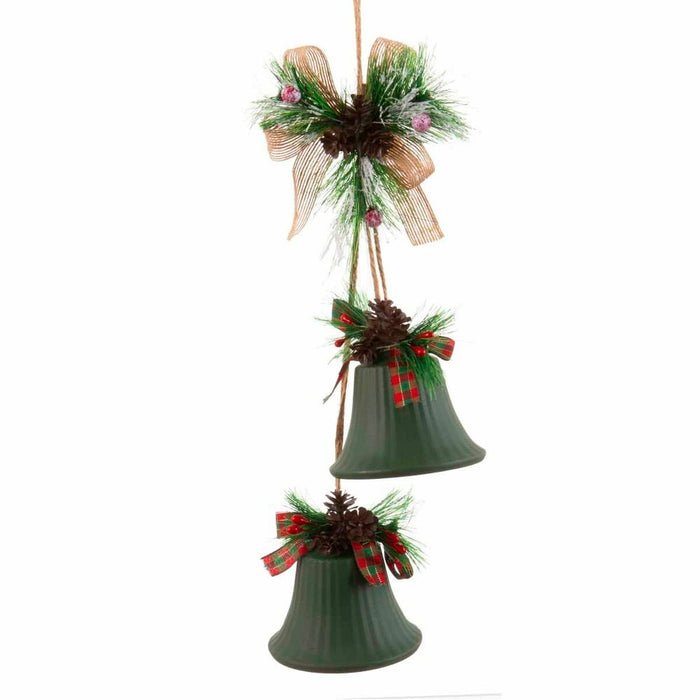 Ornament de Crăciun Verde Multicolor Metal Plastic Fibră Hote 14 x 9 x 47 cm