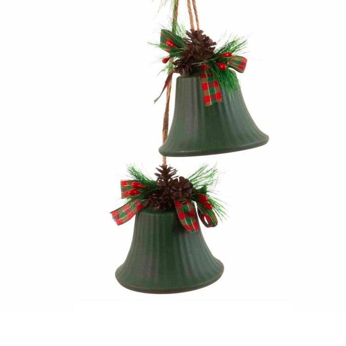 Ornament de Crăciun Verde Multicolor Metal Plastic Fibră Hote 14 x 9 x 47 cm