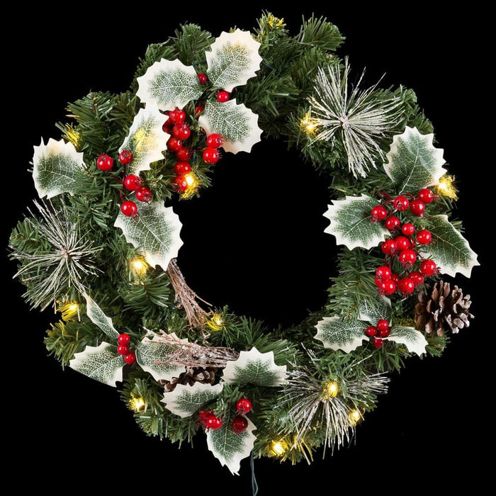 Coroană de Crăciun PVC Multicolor 40 x 40 x 10 cm