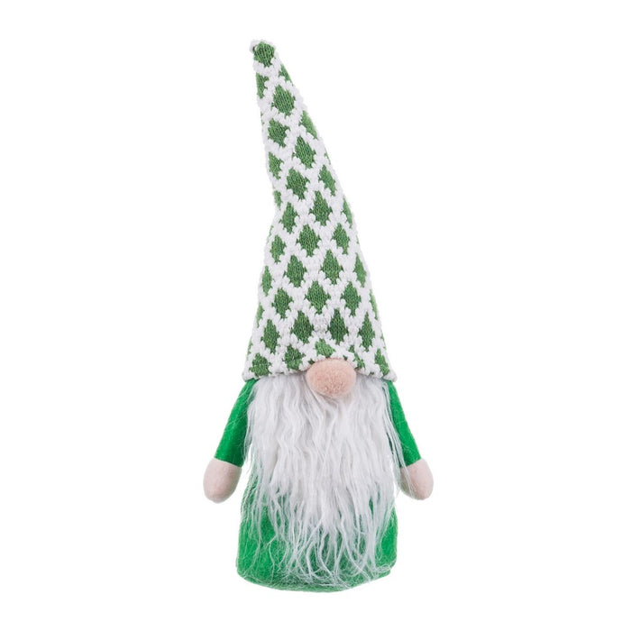 Ornament de Crăciun Alb Verde Nisip Țesătură Moș Crăciun 33 cm