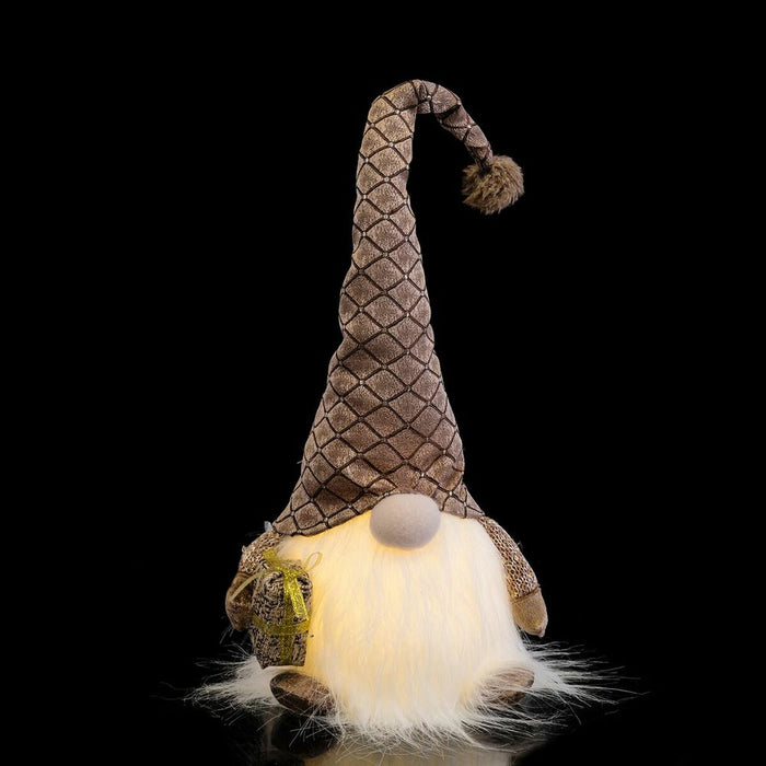 Ornament de Crăciun Maro Plastic Țesătură Moș Crăciun 21 x 17 x 53 cm